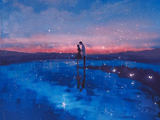 星空下的恋人