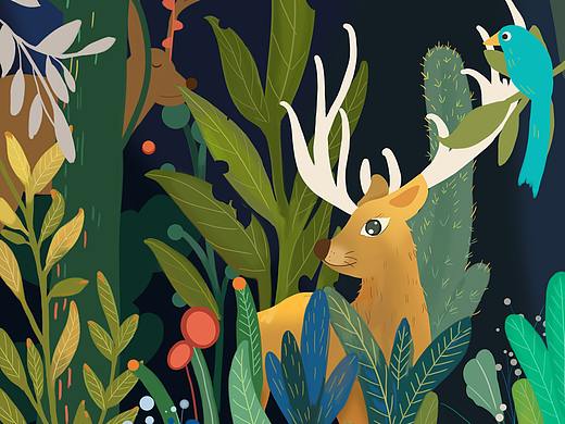 插画（个人主页-ZNDQ1NzE2OTI=） - 创作习作 - 站酷设计师蜗小牛丶原创素材 - 站酷ZCOOL