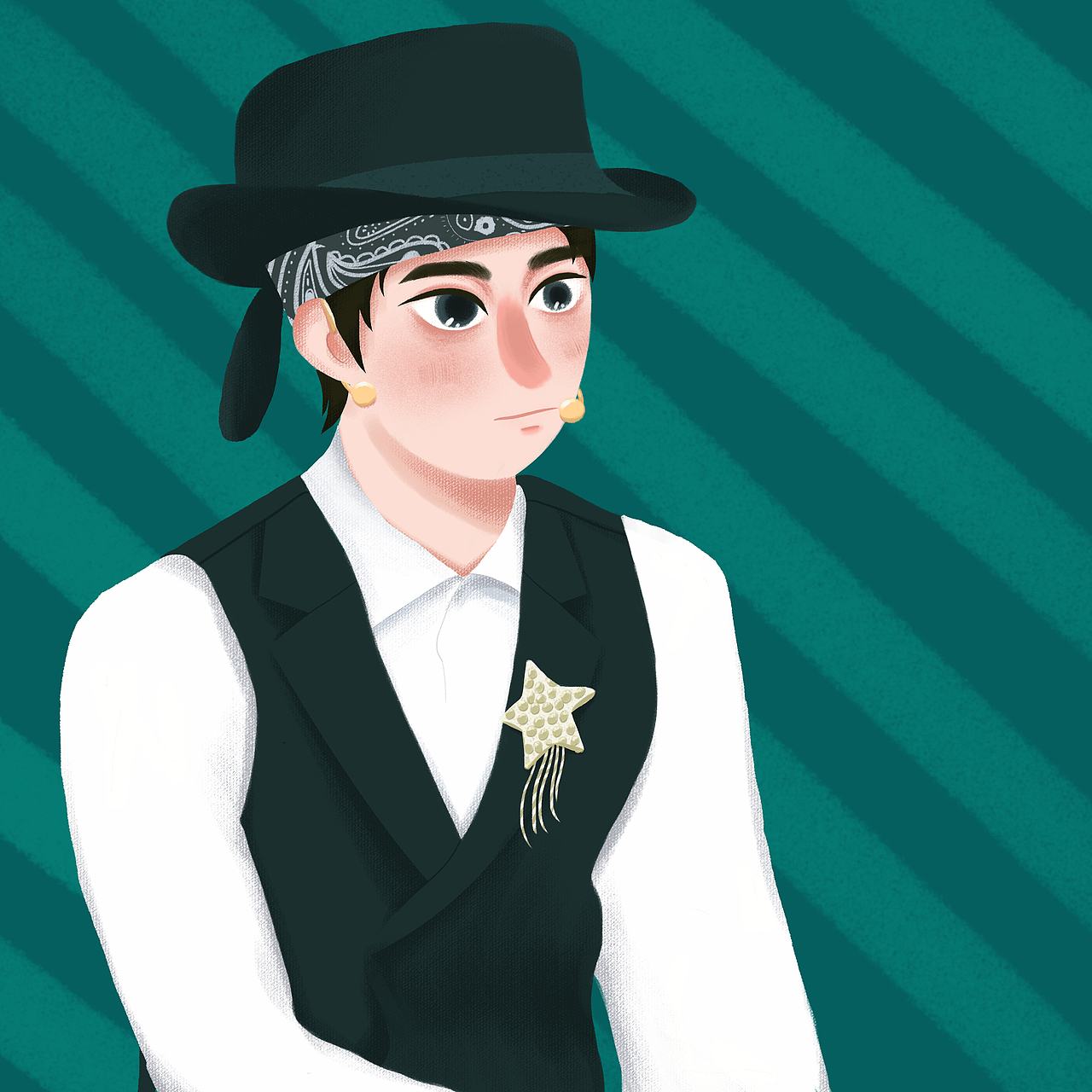 王一博插画（图ZMjI2MzI1MjYw） - 创作习作 - 站酷设计师斯塔万格夜原创素材 - 站酷ZCOOL