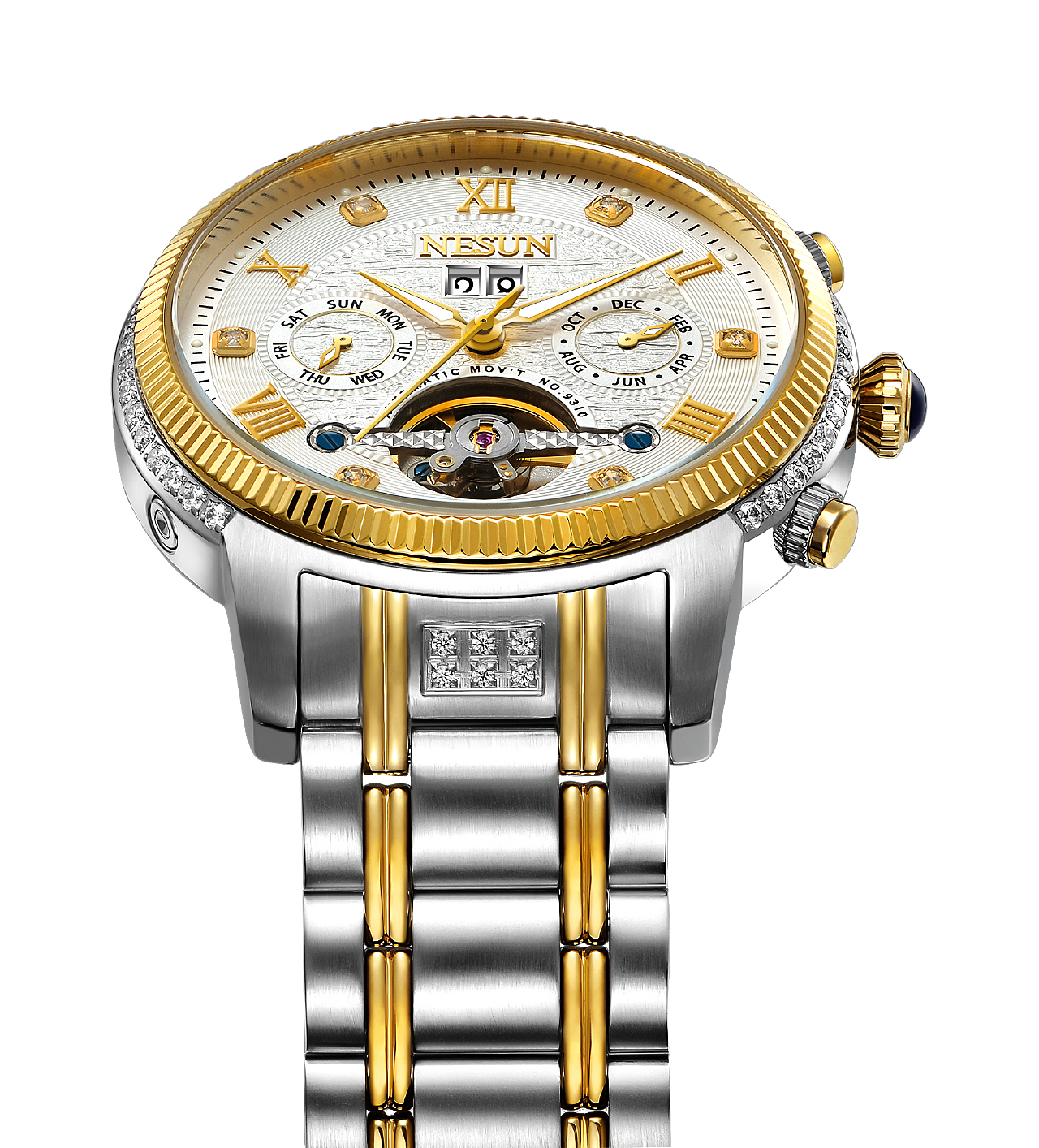 新款 forsining 欧美风范男士时尚休闲镂空机械机芯 自动机械手表-阿里巴巴