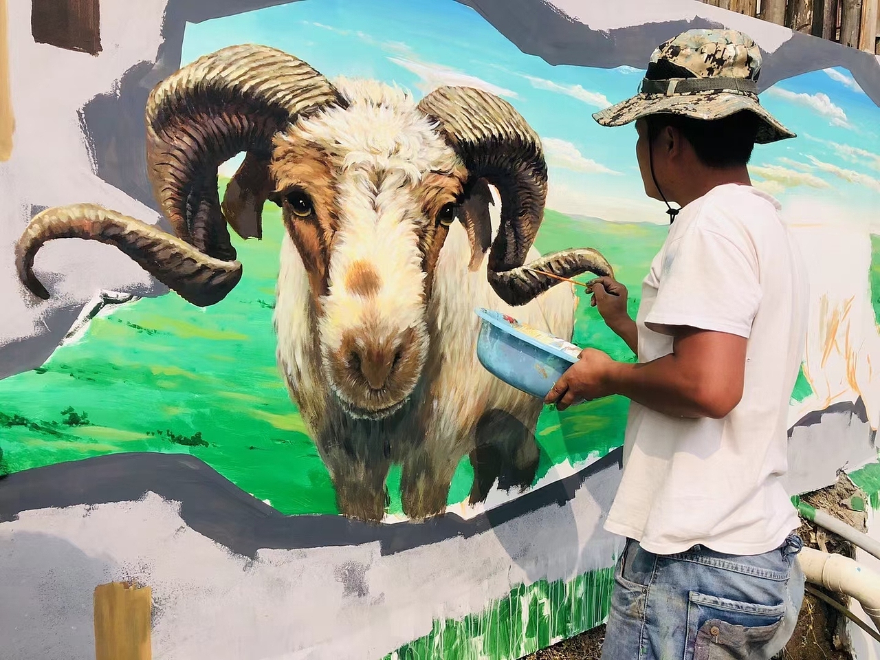 贵阳墙绘,墙绘餐厅素材