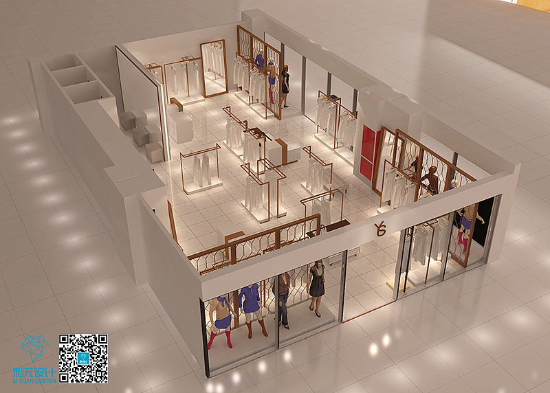 “雨珊”服饰临汾新百汇商业广场图纸绘制