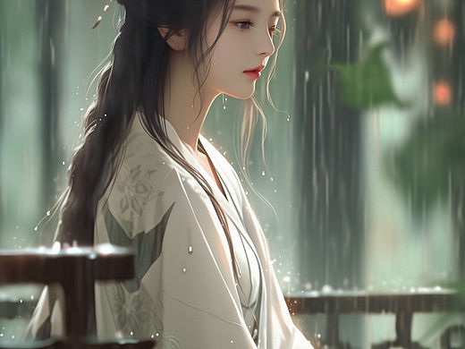 古风少女（个人主页-ZNjU2MzI3MDQ=） - AI作品 - 站酷设计师Z324456218原创素材 - 站酷ZCOOL