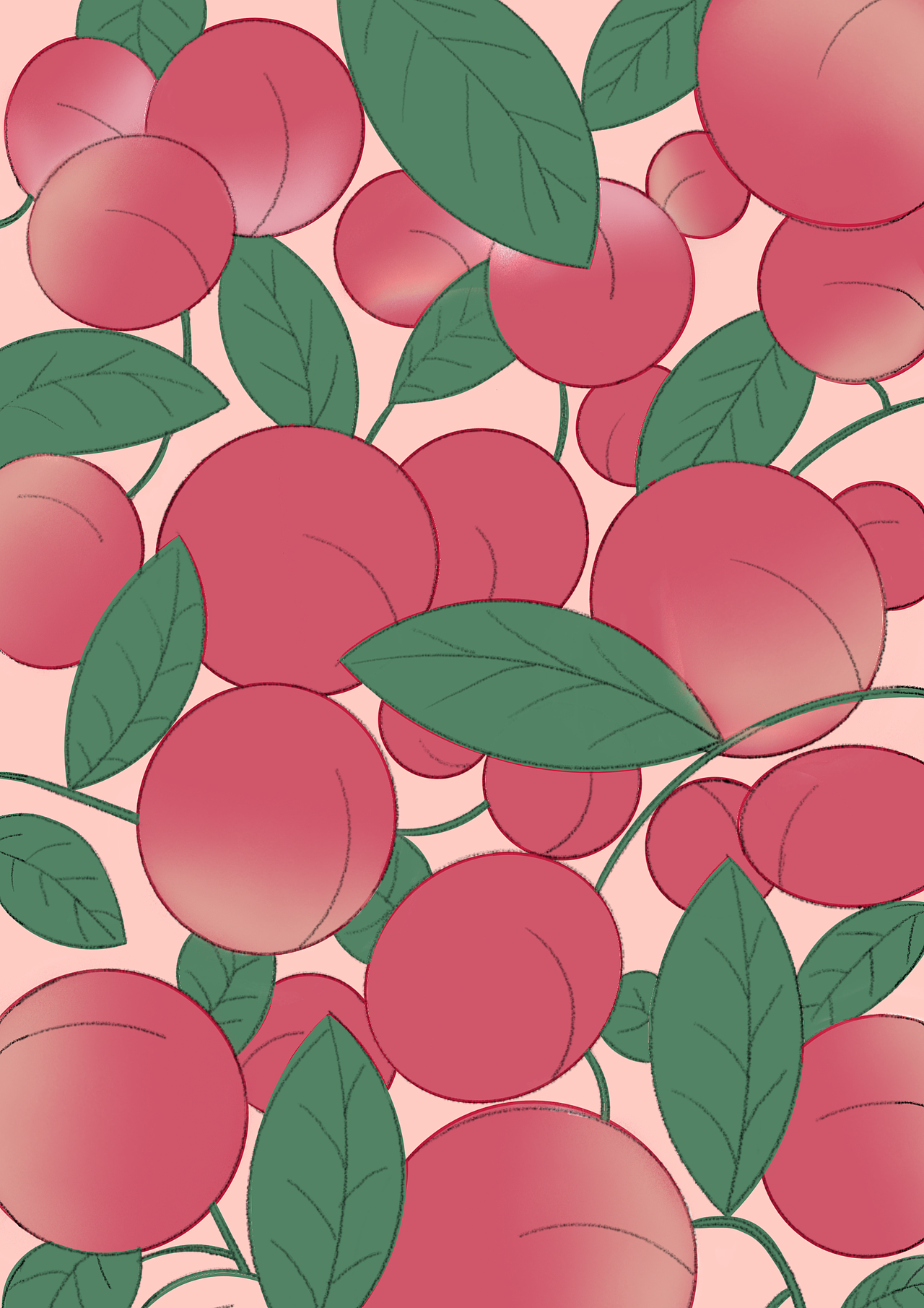 蜜桃插画（图ZMjUwMjc1OTky） - 艺术插画 - 站酷设计师晨呱呱原创素材 - 站酷ZCOOL