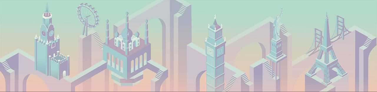 为天津市某小学创作的楼梯间 