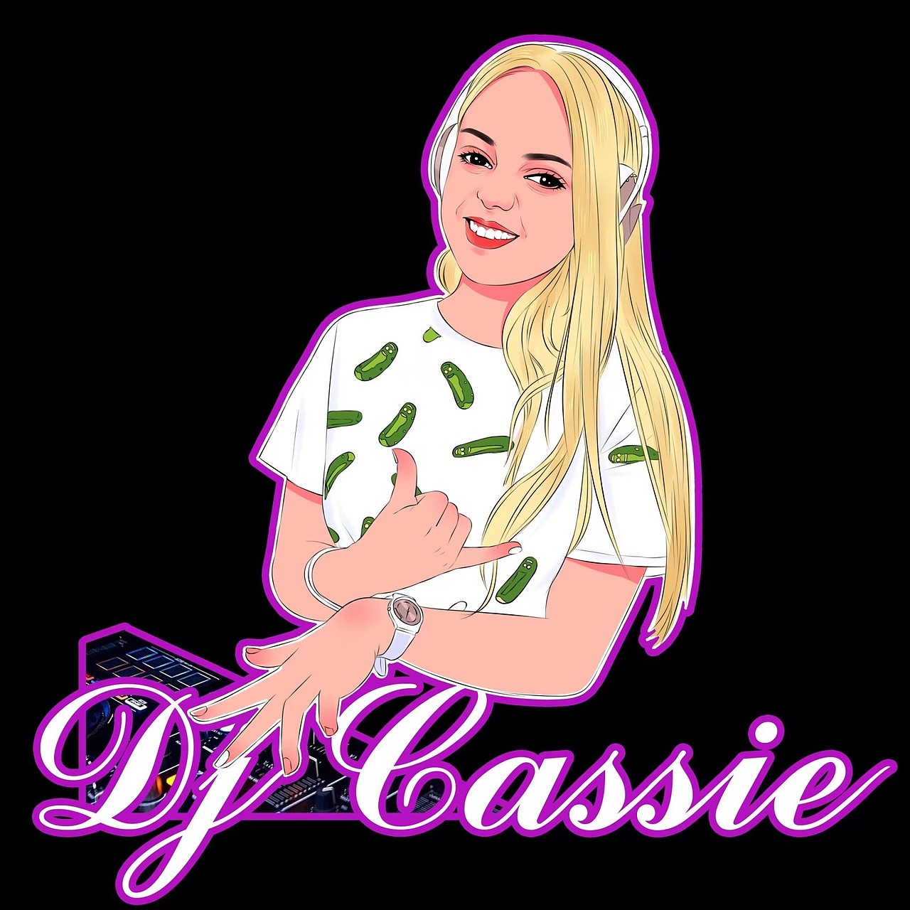 【潮酷dj】画过的人物肖像欣赏|动漫|其他动漫|插画师小鹿_原创作品