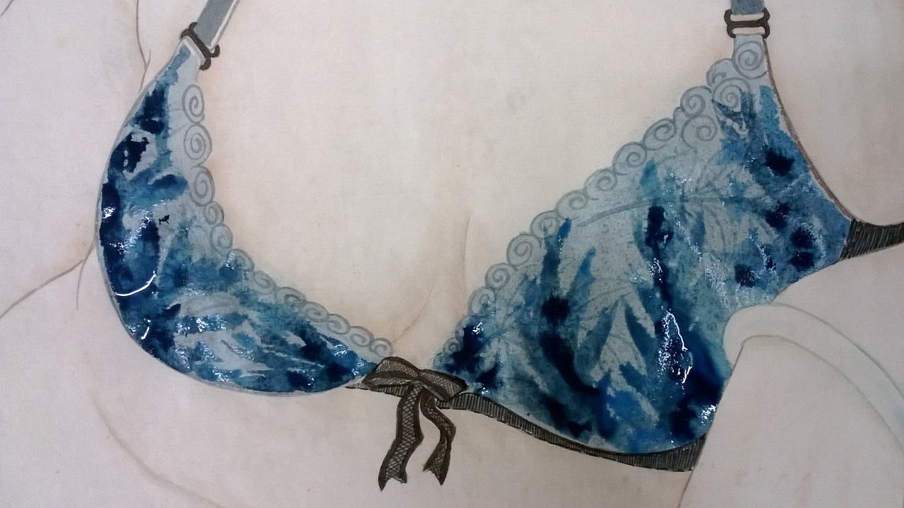 碰水效果,结果被老师说埋汰了。。好吧。