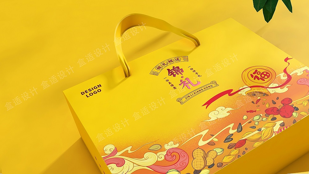 箱盒汇 | :“锦礼”年货礼盒包装设计
