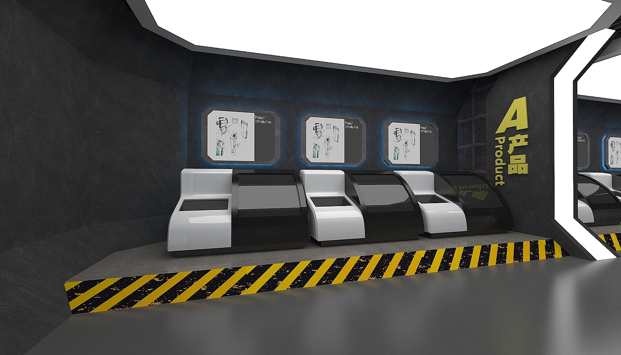 工业感+科技感--天津耀宇激光企业展厅（图ZMTAyMzI5ODMy） - 展陈设计 - 站酷设计师QSingularity原创素材 - 站酷ZCOOL