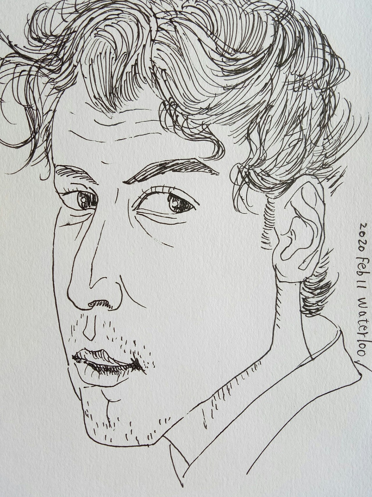 北美人物头像速写