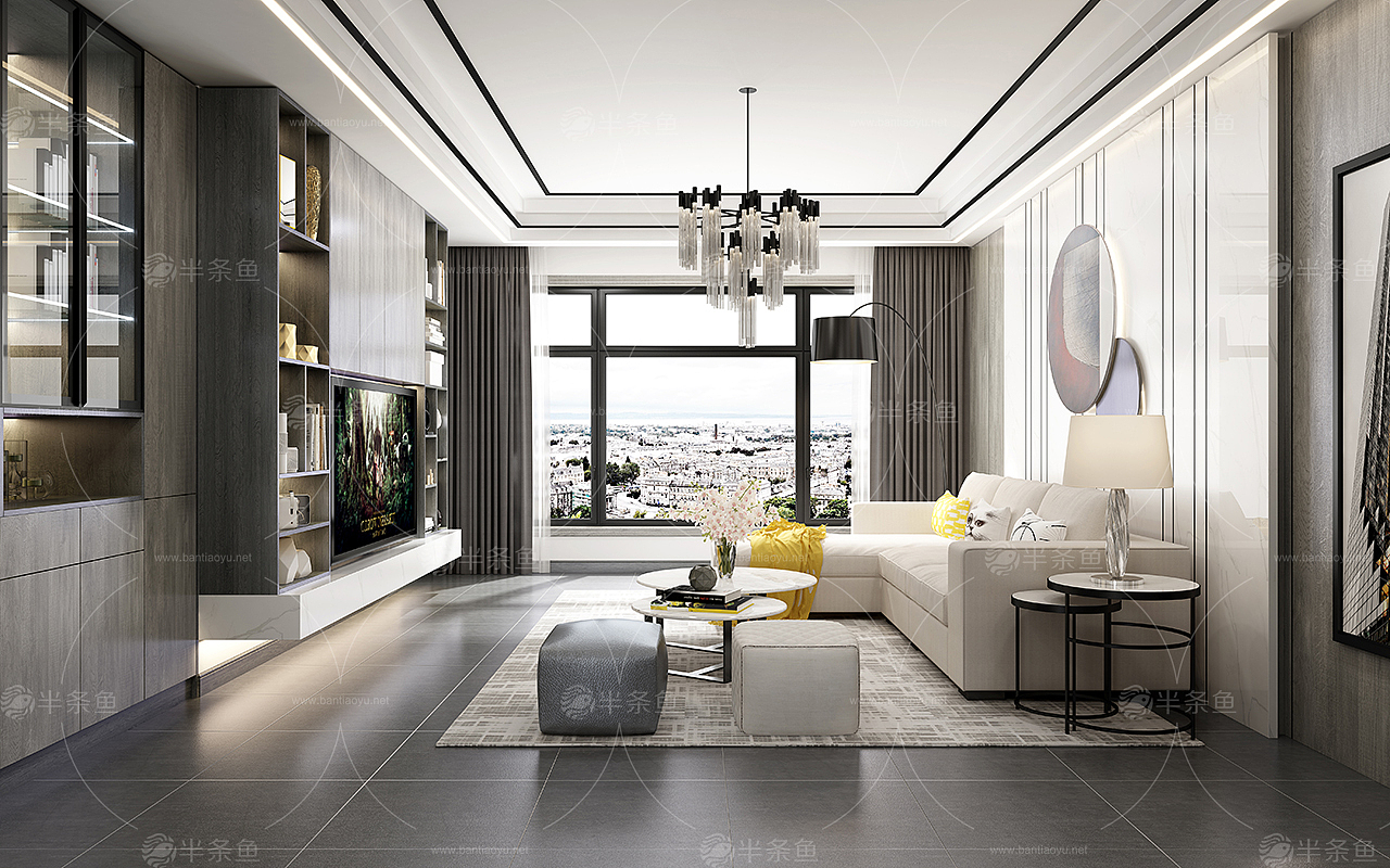 黑白灰 极简轻奢全屋定制 网红风…