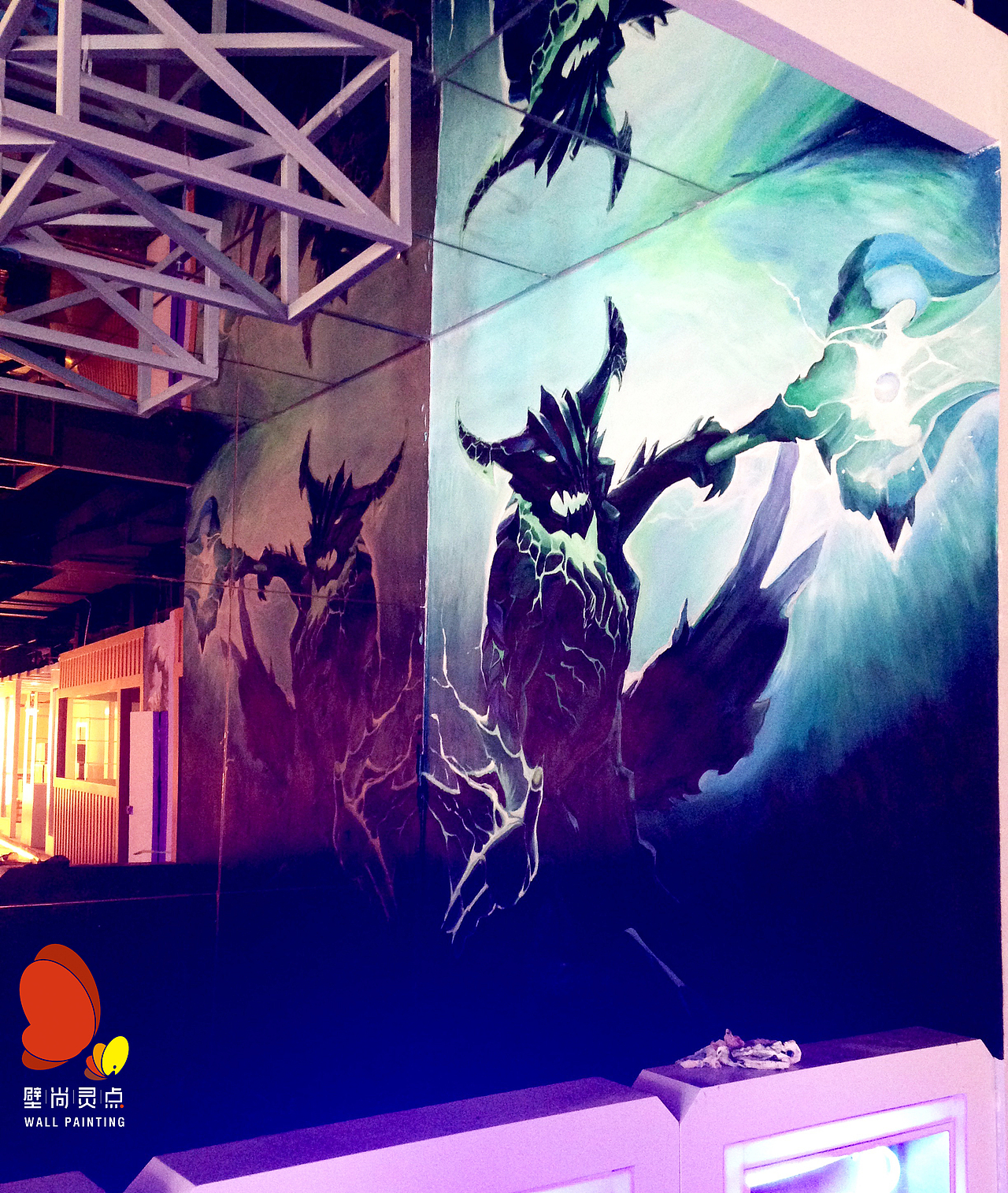网咖壁画-墙绘分享