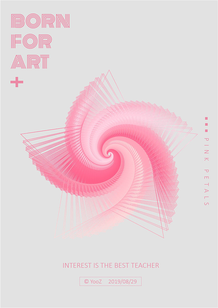 【日常練習】AI漸變線條海報設(shè)計（圖ZMTc0MzY0MzQ0） - 海報 - 站酷設(shè)計師Yoo柳一一原創(chuàng)素材 - 站酷ZCOOL