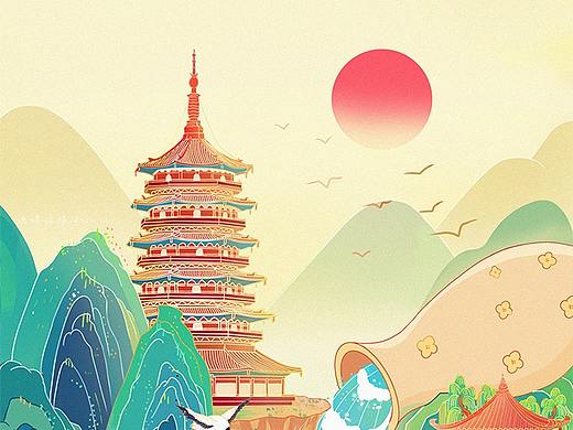 杭州印象城市主题插画 x 海螺姑娘