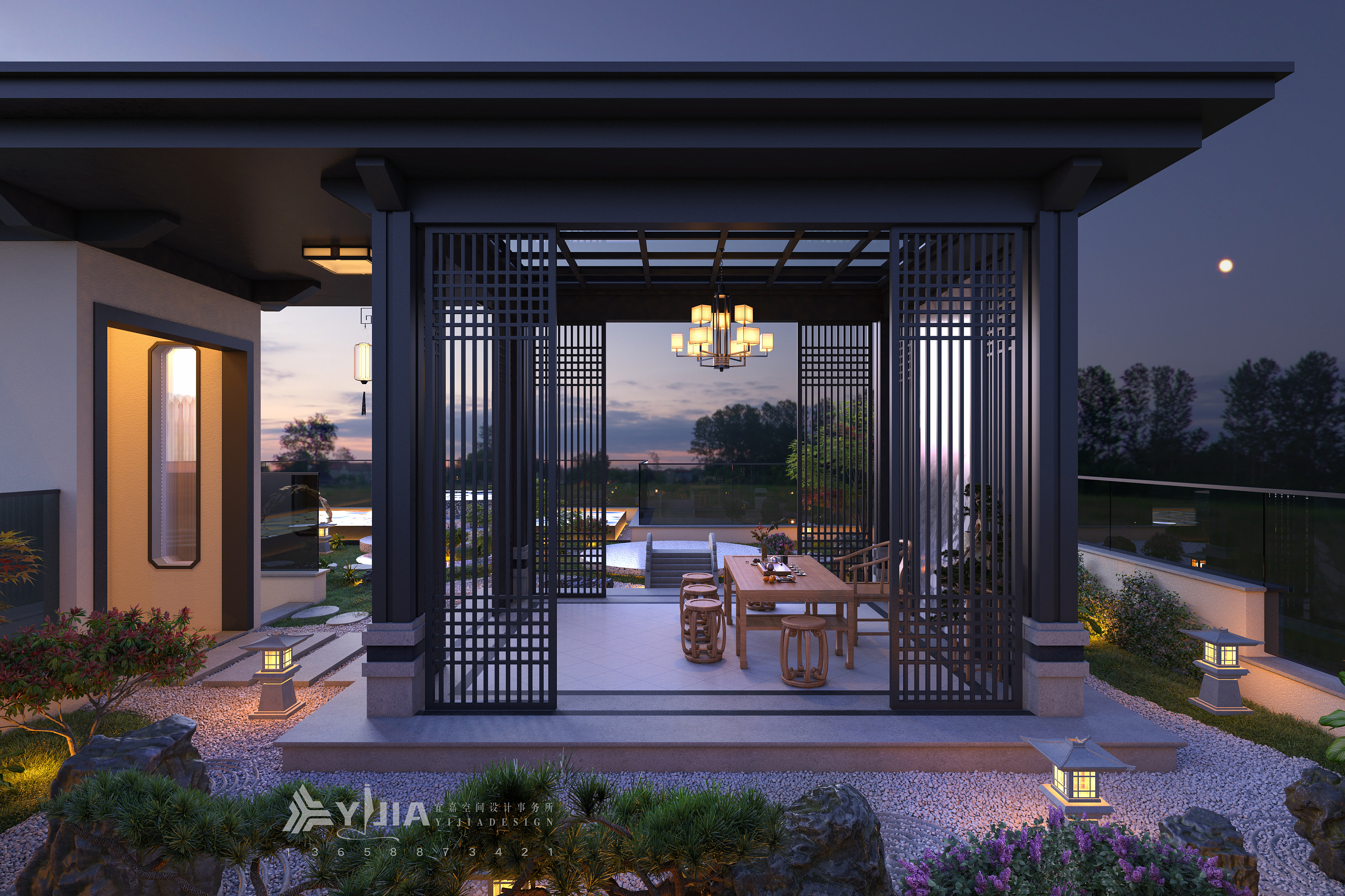 雅居乐流溪别院屋顶花园