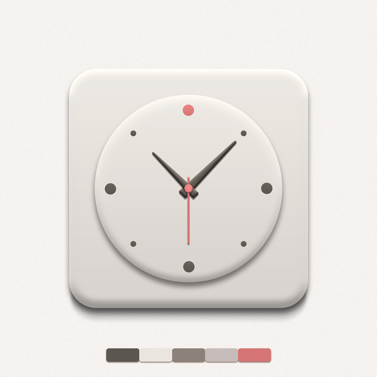 《图标设计》无印良品极简风格图标