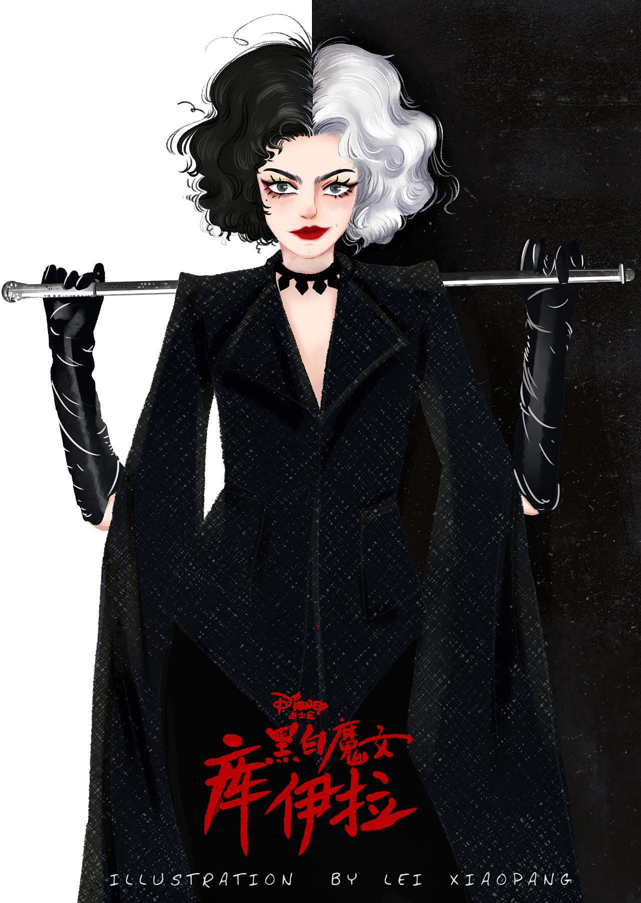 电影海报人物插画