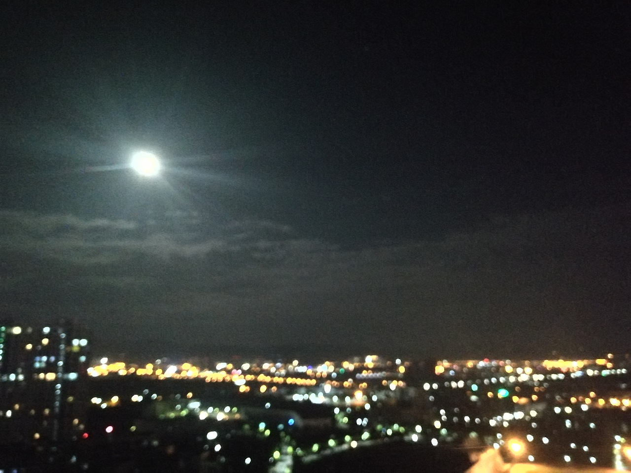 8月14手机拍摄城市夜景