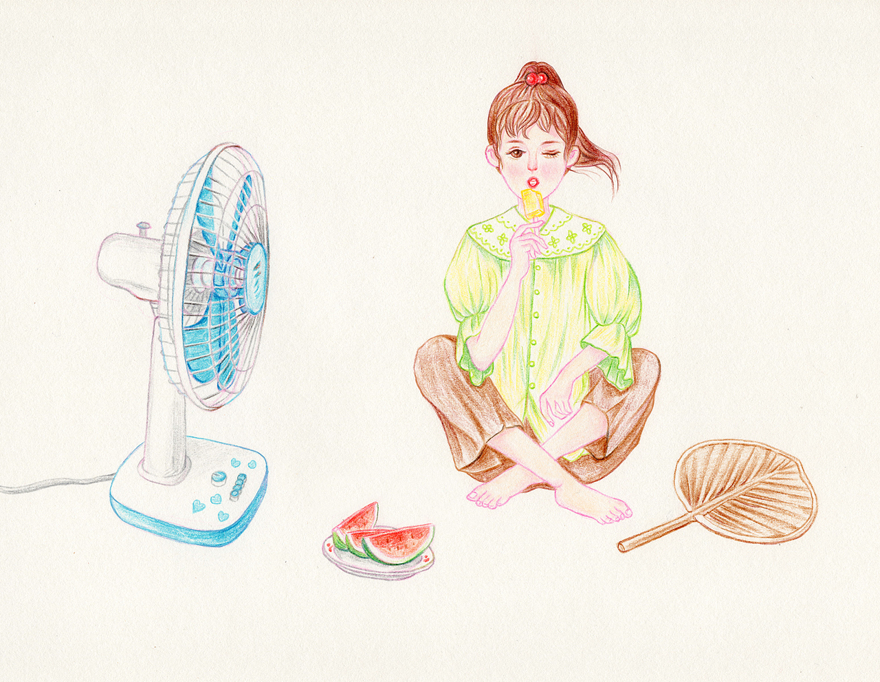 手绘乡村女孩日常（图ZMjMwMTY4ODI4） - 创作习作 - 站酷设计师立羽Damon原创素材 - 站酷ZCOOL