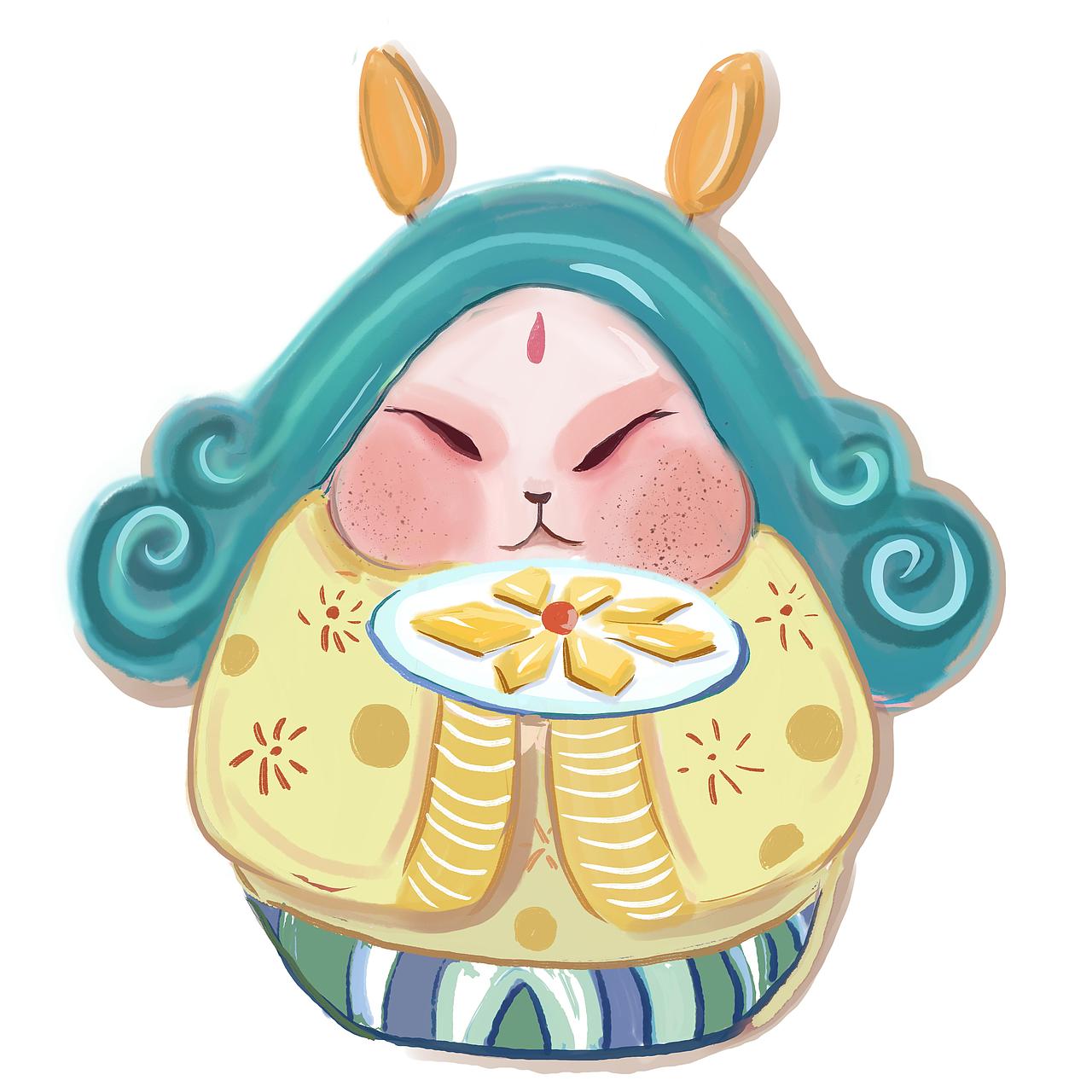 兔儿爷（图ZMTU1Nzg1MDg0） - 创作习作 - 站酷设计师CCRAINBOW原创素材 - 站酷ZCOOL