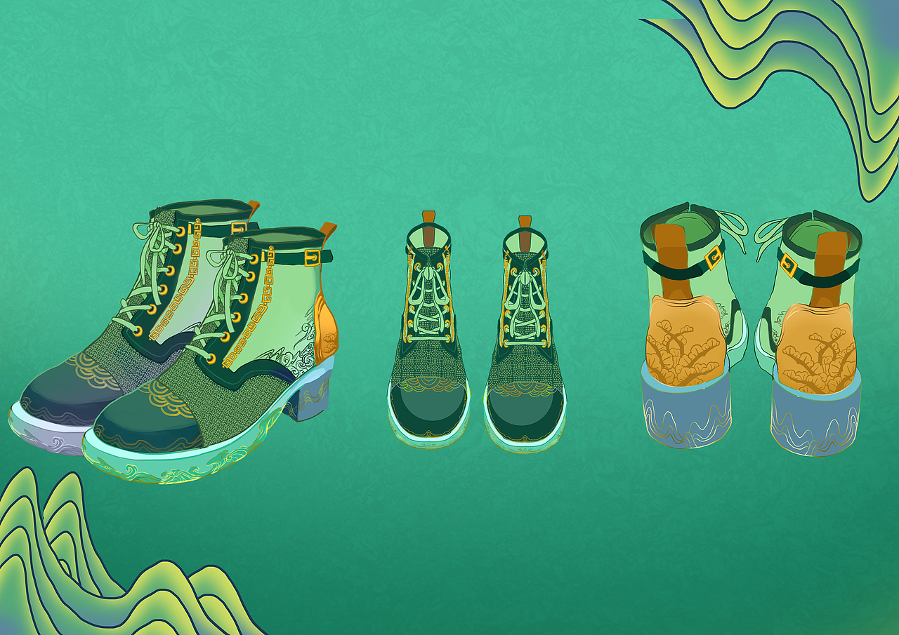 青雾（图ZMzA4NDk5MTMy） - 鞋履设计 - 站酷设计师梁巫鱼原创素材 - 站酷ZCOOL
