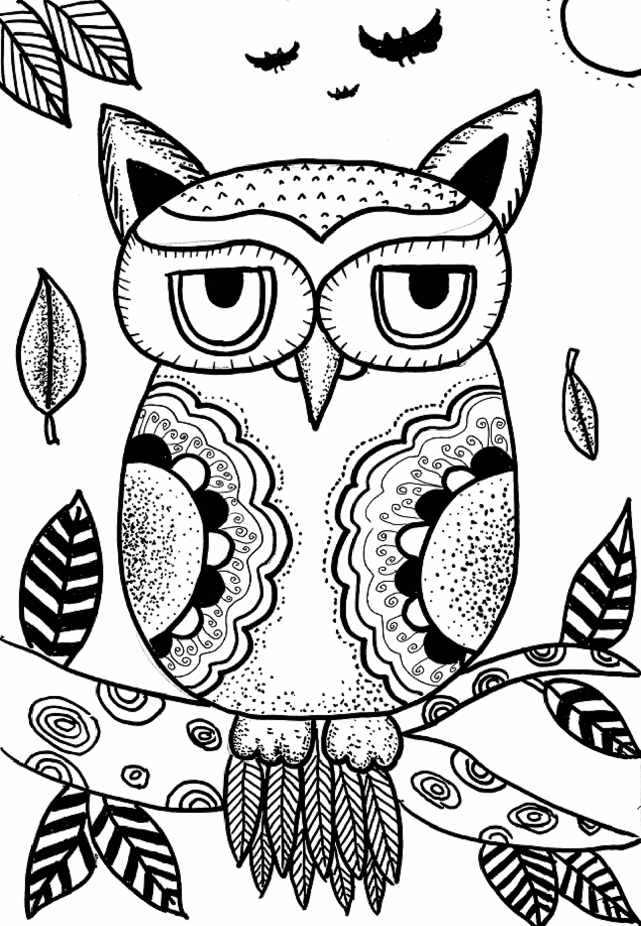 线描很幼稚超美的黑白装饰画跟着一根线条探索