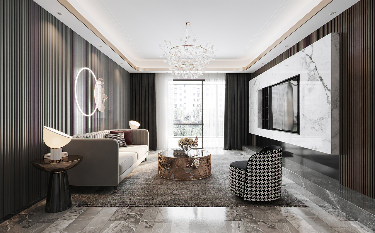 现代空间表现（图ZMjQ1NDAwMDgw） - 家装设计 - 站酷设计师憨豆呀原创素材 - 站酷ZCOOL