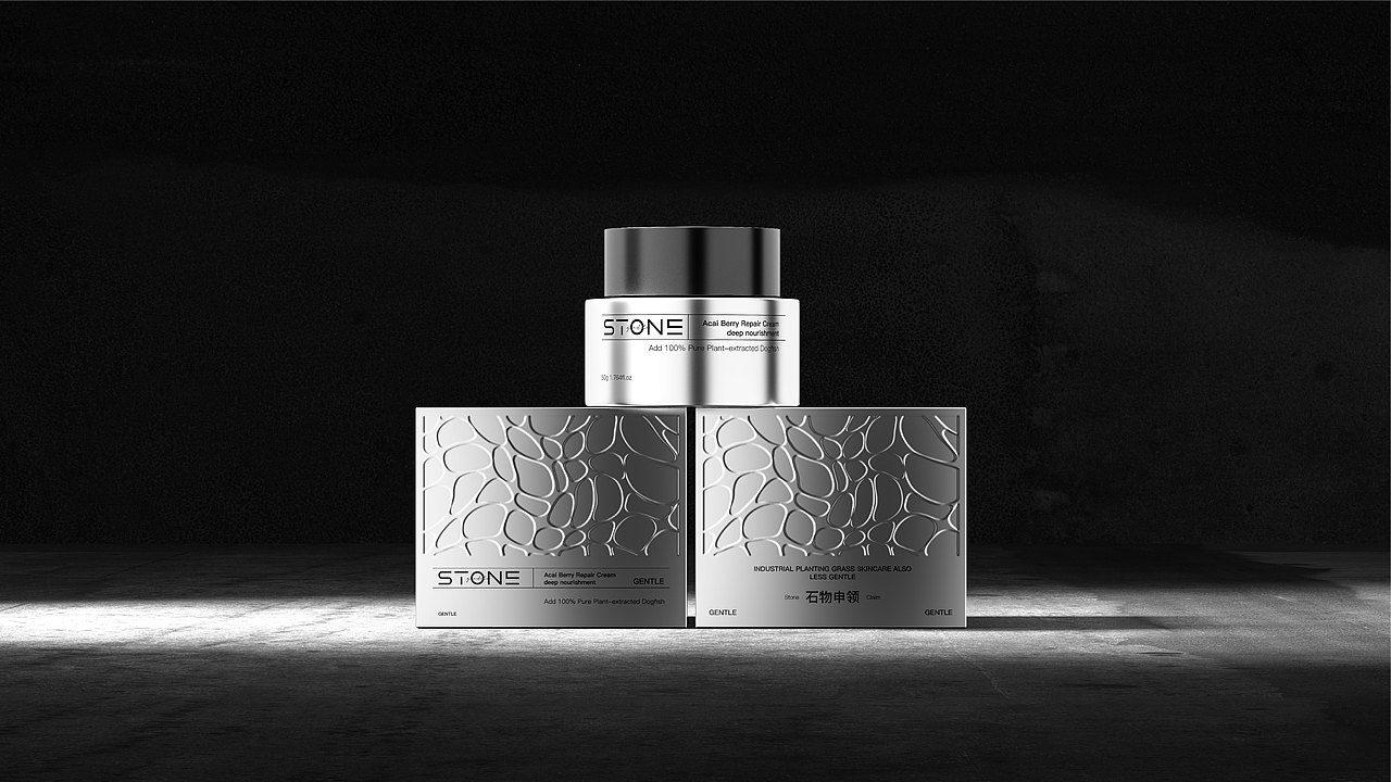 石物-阴影-银器