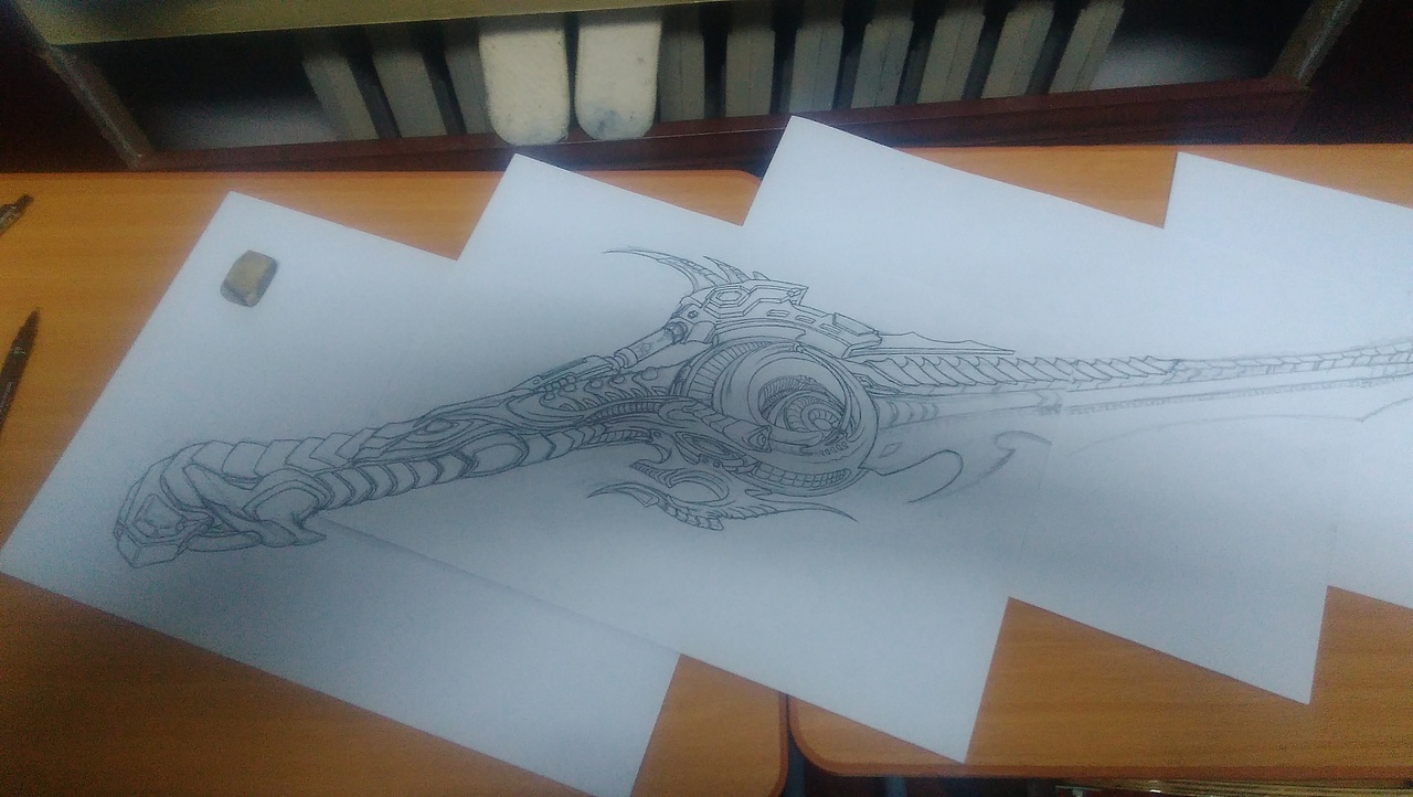 黑暗系 科幻 原创设计——机械刀