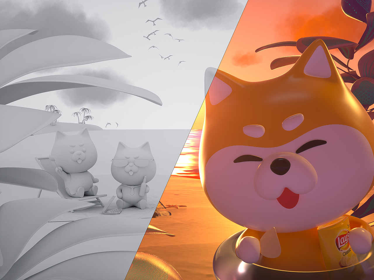 2019年8-9月C4D/Octane渲染作品（图ZMTgwNTk0OTUy） - 场景 - 站酷设计师sedryung原创素材 - 站酷ZCOOL