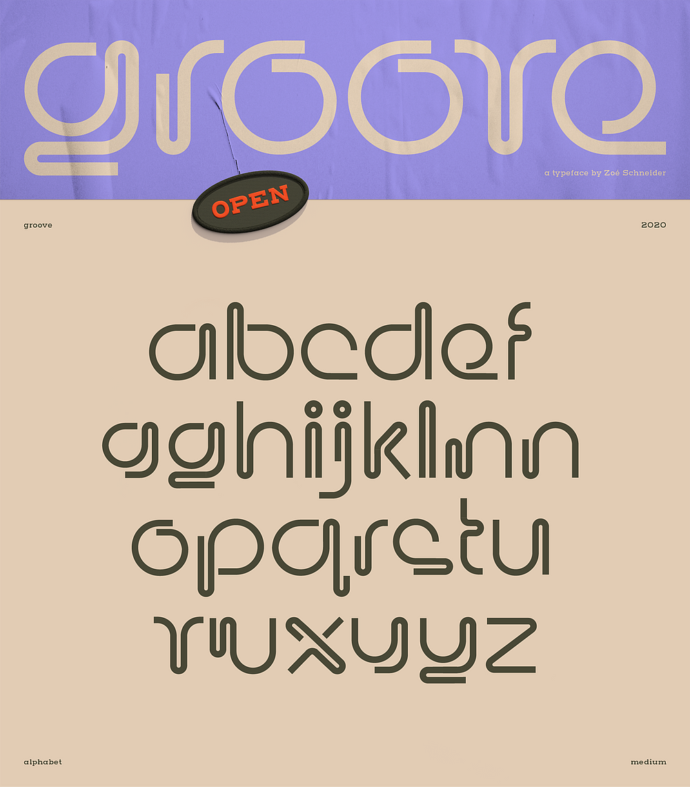 设计分享/ groove（图ZMjczODAxOTMy） - 字体/字形 - 站酷设计师BranD杂志原创素材 - 站酷ZCOOL