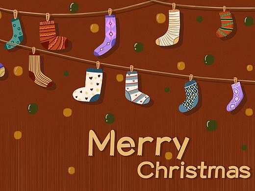 真的不进来康康袜子款式吗QwQ-圣诞插画