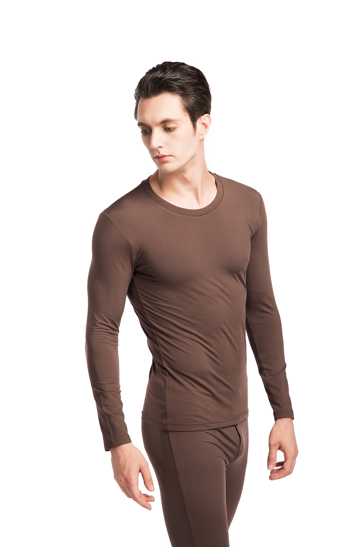 整理电商秋冬男士内衣拍摄