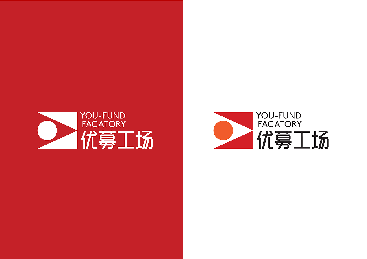 优募工场LOGO几何延展