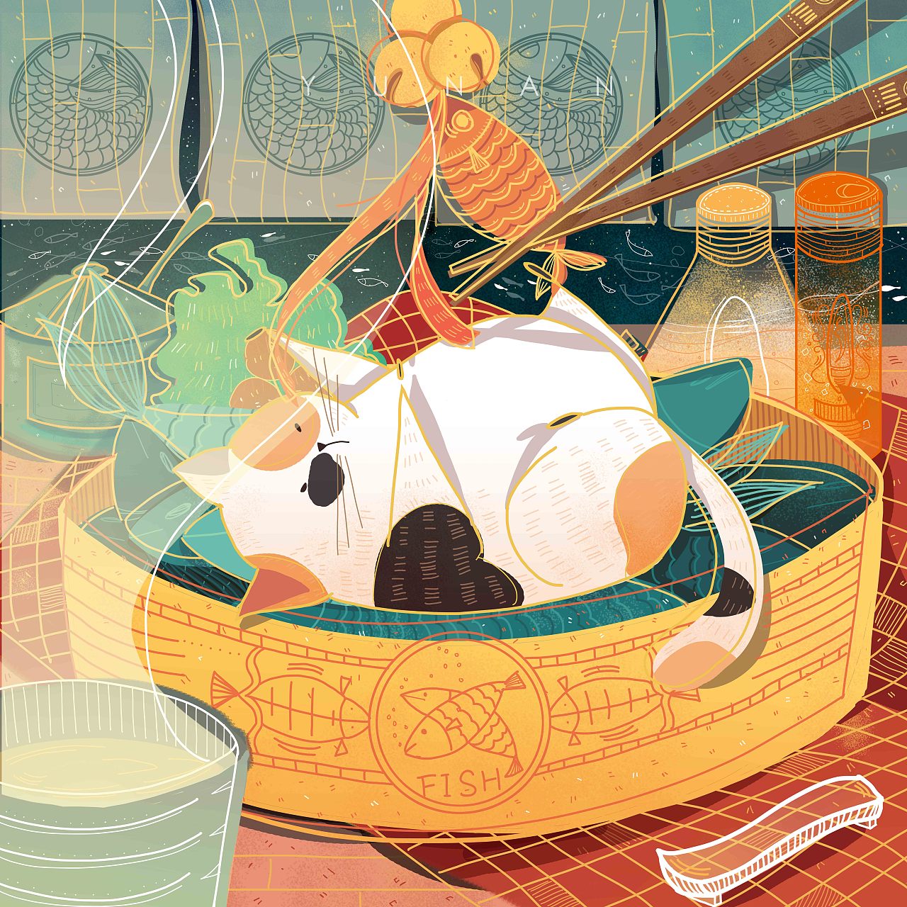 猫（图ZODk3MTk4ODA=） - 商业插画 - 站酷设计师彭鱼腩原创素材 - 站酷ZCOOL