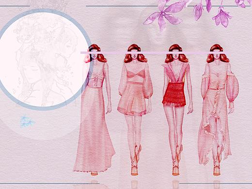 服装效果图，款式图