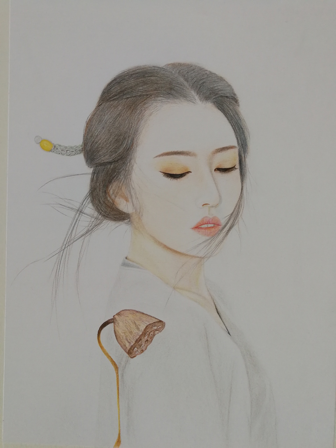 彩铅 雷阿诺 48色 古风美女