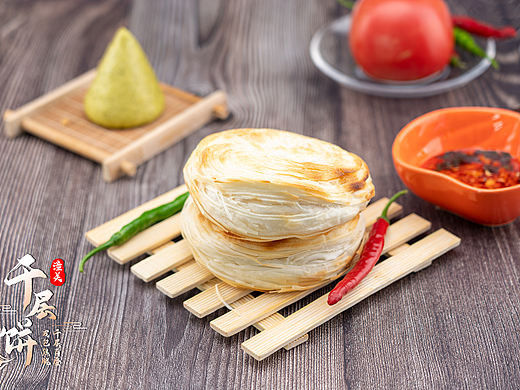 第一次拍食品题材——老潼关千层饼