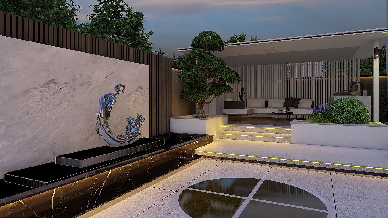 庭院景观设计/效果图 花园设计/阳台/空中花园（图ZMzIwNDQ0NzY4） - 景观设计 - 站酷设计师英柏景观设计效果原创素材 - 站酷ZCOOL