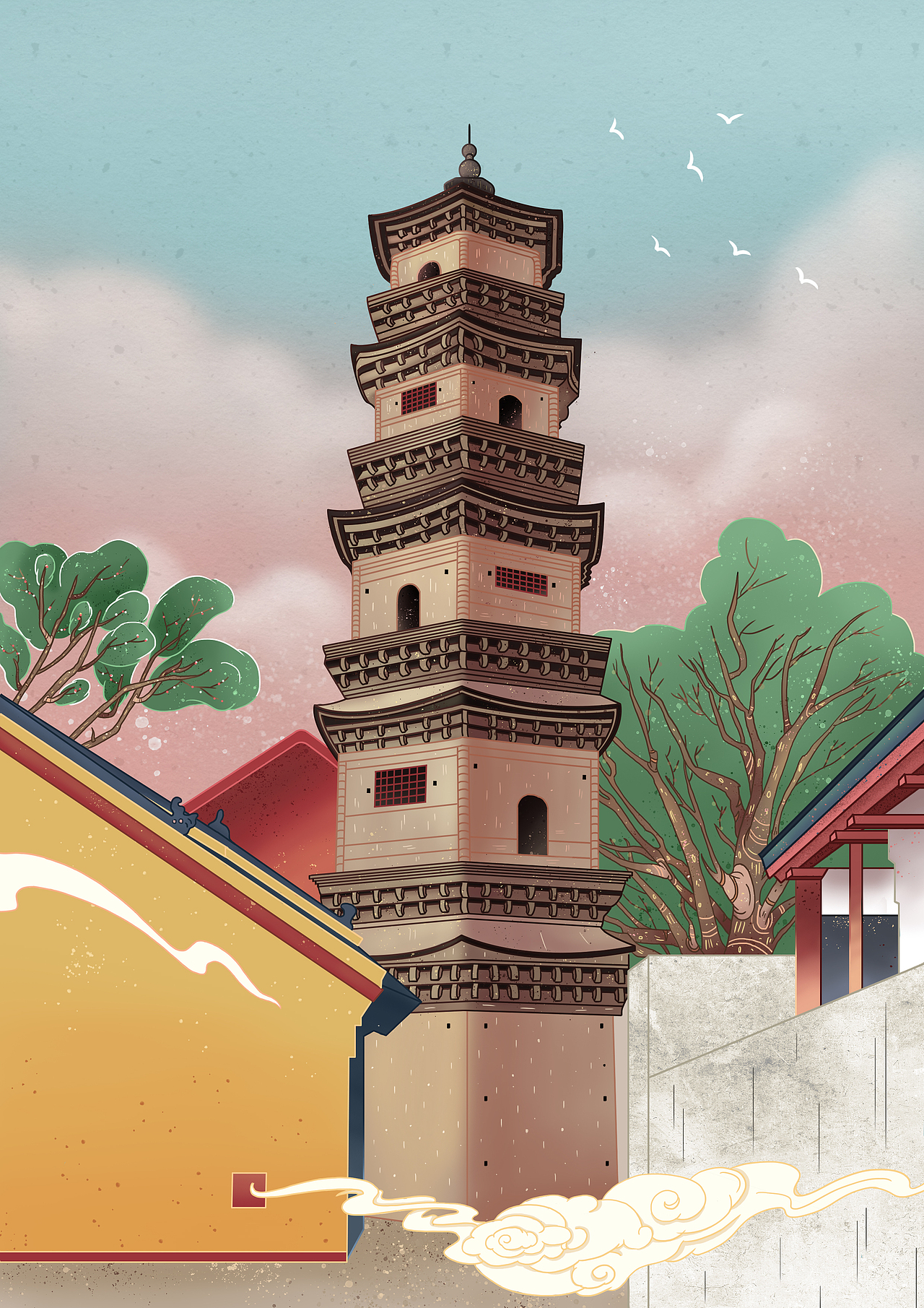 芜湖记忆（图ZMTcwOTczNzAw） - 商业插画 - 站酷设计师月亮种子原创素材 - 站酷ZCOOL