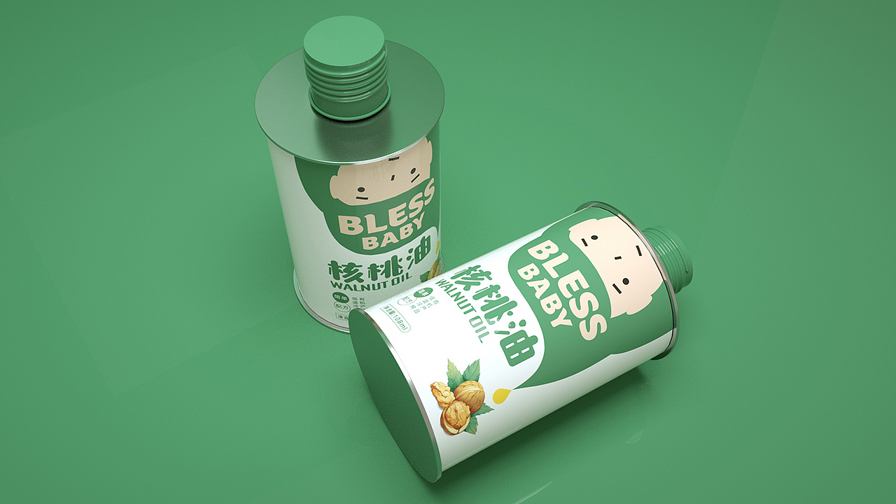 儿童核桃油包装设计（图ZMjA1MTcyMjUy） - 包装 - 站酷设计师阿郎君原创素材 - 站酷ZCOOL