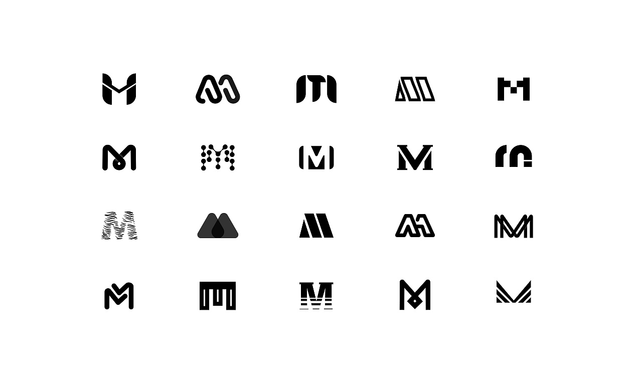 字体练习{一}丨字母m的二十种变形