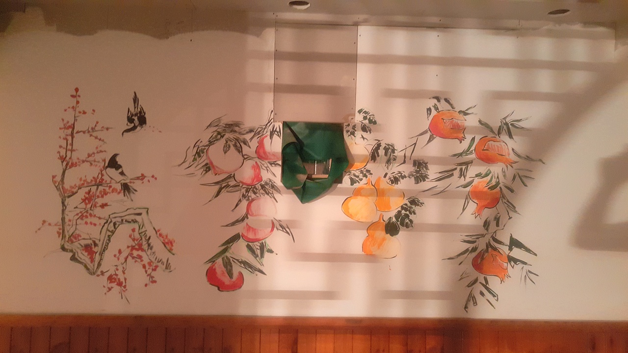 菜馆墙绘