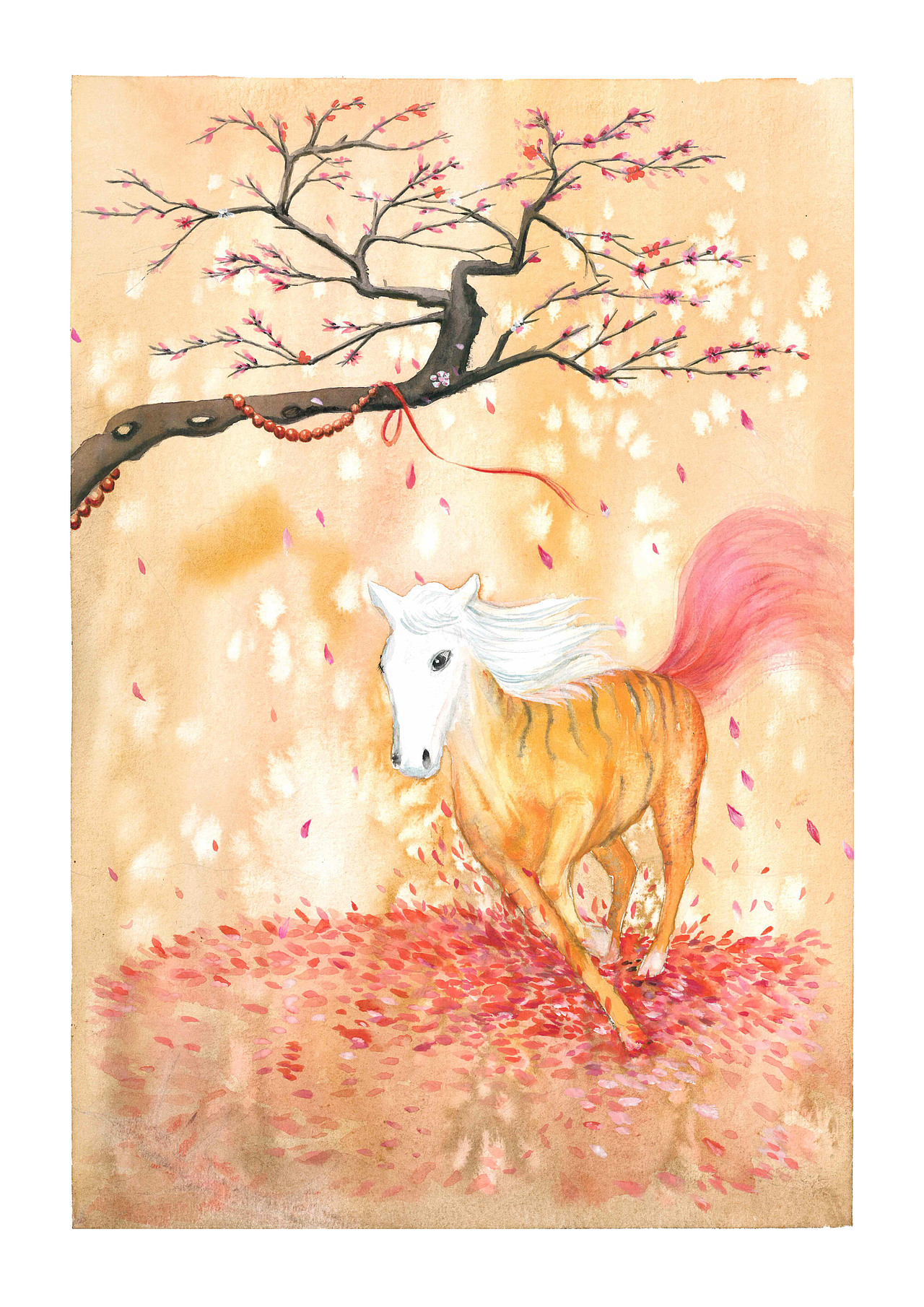 《山海经》插画设计(水彩)