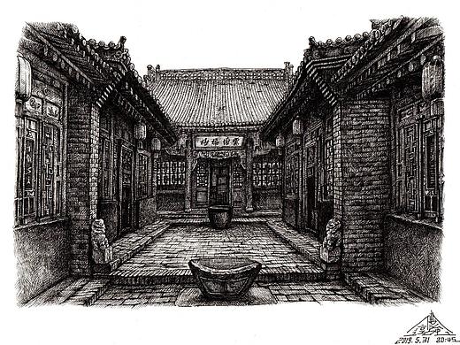 一组手绘建筑（商稿）