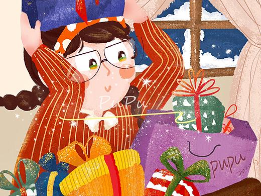 12月插画（个人主页-ZNTAwMDA0NTY=） - 创作习作 - 站酷设计师PuPu希尔达濮原创素材 - 站酷ZCOOL