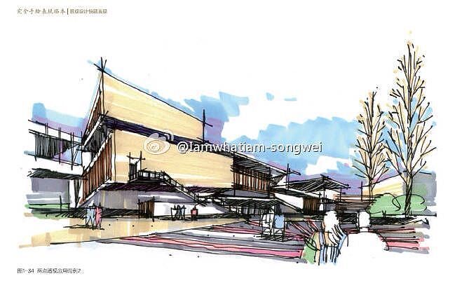 建筑景观手绘表现