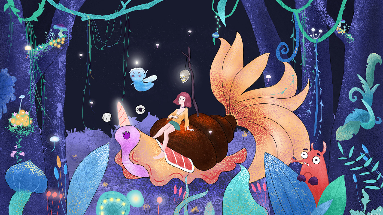 工作之余,偶尔用ps尝试下小插画,练习阶段不给自己设限,没主题,想到