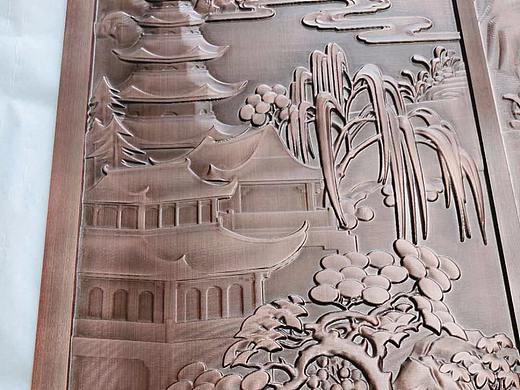 纯铜浮雕壁画，高端酒店别墅家居首选