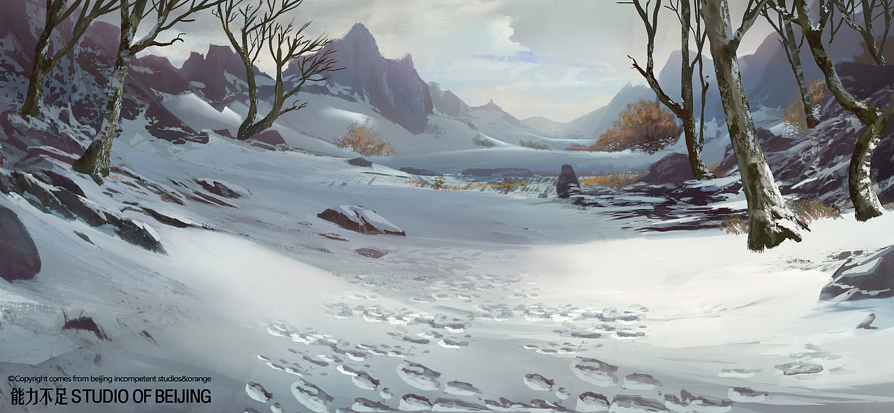 冬日雪景(图ZMTIzMjQ3MzI4) - 概念设定 - 站酷设计师能力不足工作室原创素材 - 站酷ZCOOL